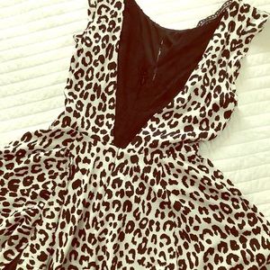Express leopard print dress
